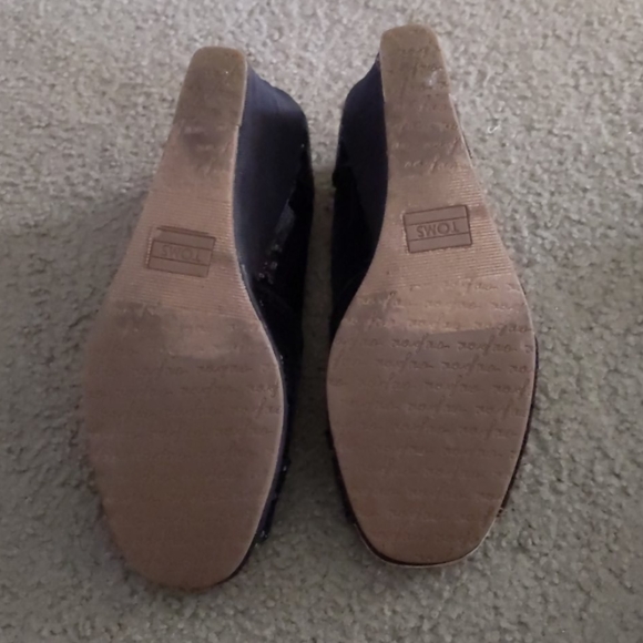 Sparkly black wedges - Picture 3 of 5